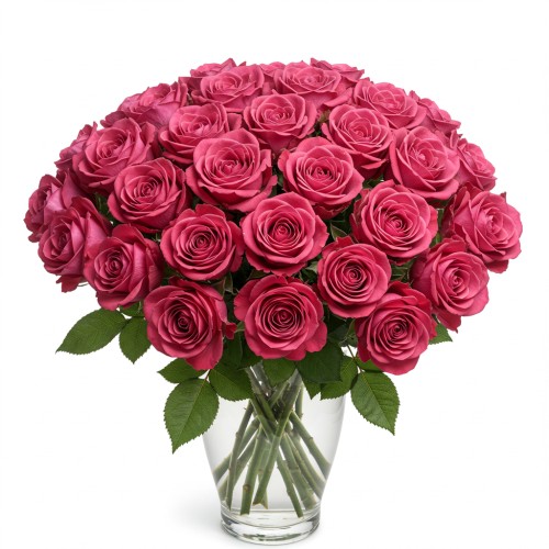 Cerise Roses Letter Box